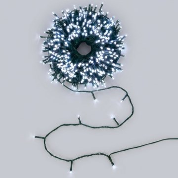 BRILAGI - LED Solar Christmas String Lights, 200 LEDs / 8 modes, 22 m, 800 mAh, IP65, cool white