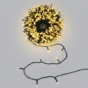 BRILAGI - LED Solar Christmas String Lights 500xLED/8 functions 52m 1200 mAh IP65 warm white