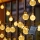 Brilagi - LED Solar decorative chain BUBBLE 200xLED/8 functions 20m IP65 warm white