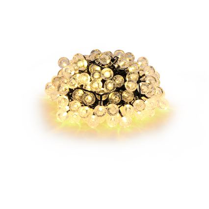 Brilagi - LED Solar decorative chain BUBBLE 200xLED/8 functions 20m IP65 warm white