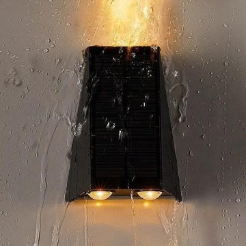 Brilagi - LED Solar wall light PYRAMID LED/2W/3,2V IP54