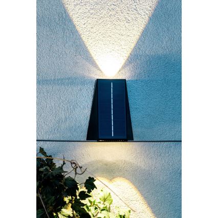 Brilagi - LED Solar wall light PYRAMID LED/2W/3,2V IP54