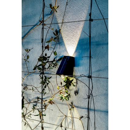 Brilagi - LED Solar wall light PYRAMID LED/2W/3,2V IP54