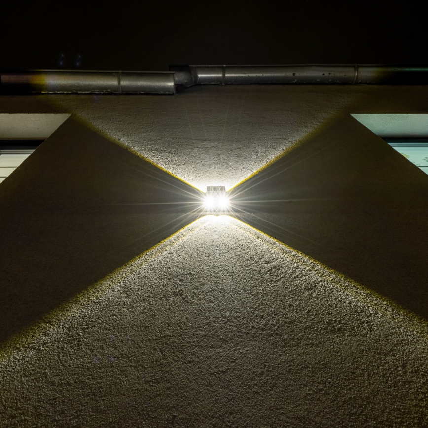 Brilagi - LED Solar wall light PYRAMID LED/2W/3,2V IP54
