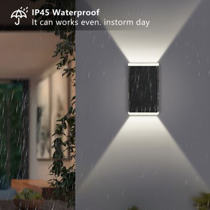 Brilagi - LED Solar wall light SUN GUARD LED/2W/3,7V 2000 mAh IP45