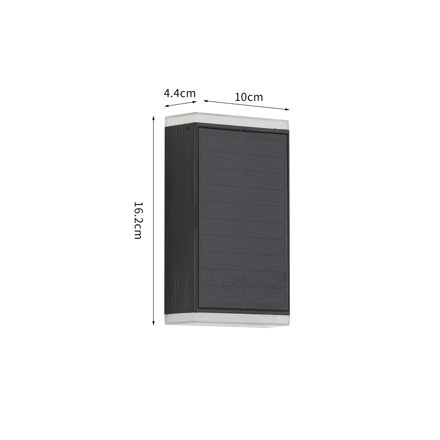 Brilagi - LED Solar wall light SUN GUARD LED/2W/3,7V 2000 mAh IP45