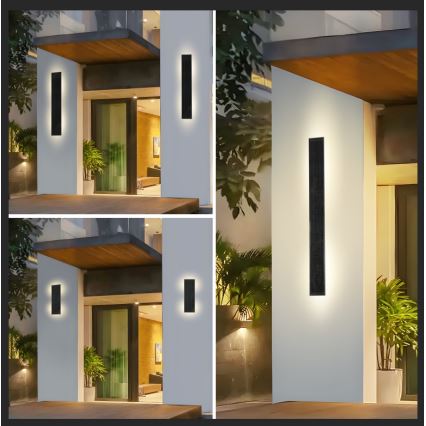 Brilagi - SUN Dimmable LED Solar Wall Light LED/2,5W/3,7V 30 cm 2000 mAh IP44