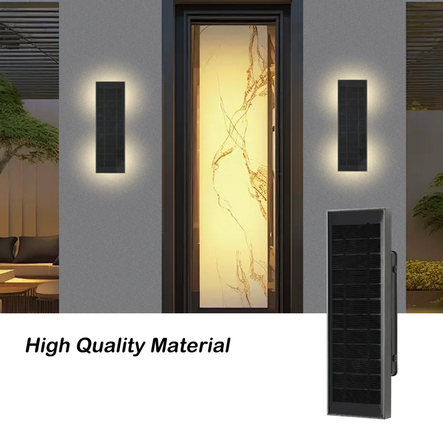 Brilagi - SUN Dimmable LED Solar Wall Light LED/2,5W/3,7V 30 cm 2000 mAh IP44