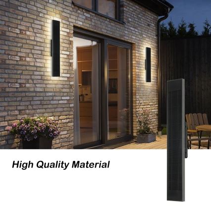 Brilagi - Dimmable LED Solar Wall Light SUN LED/4W/3.7V 60 cm 4000 mAh IP44