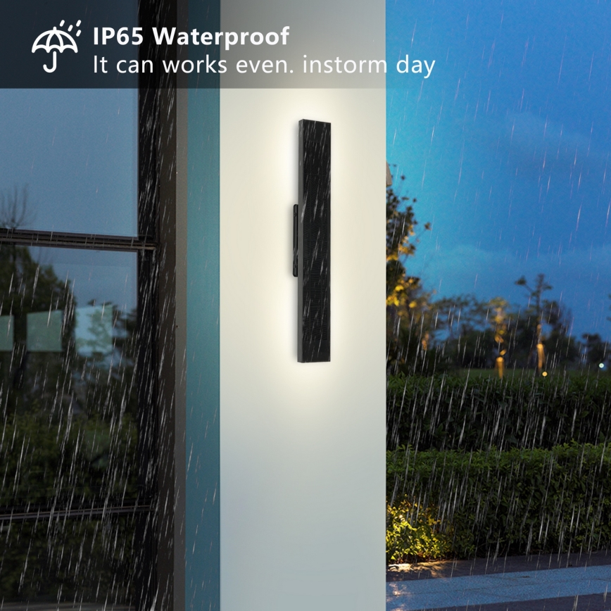 Brilagi - Dimmable LED Solar Wall Light SUN LED/4W/3.7V 60 cm 4000 mAh IP44