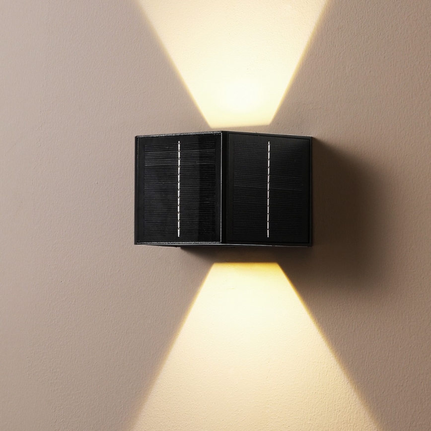 Brilagi - LED Solar wall light with a sensor SOLAR CUBE LED/2W/3,2V IP54