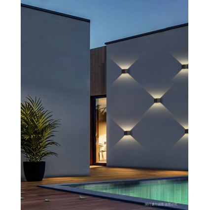 Brilagi - LED Solar wall light with a sensor SOLAR CUBE LED/2W/3,2V IP54