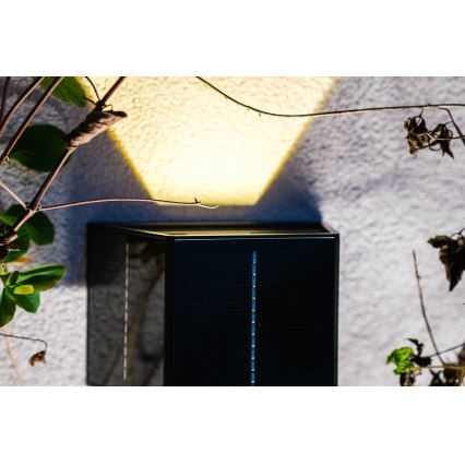 Brilagi - LED Solar wall light with a sensor SOLAR CUBE LED/2W/3,2V IP54