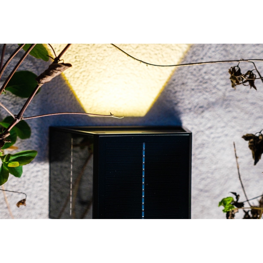 Brilagi - LED Solar wall light with a sensor SOLAR CUBE LED/2W/3,2V IP54