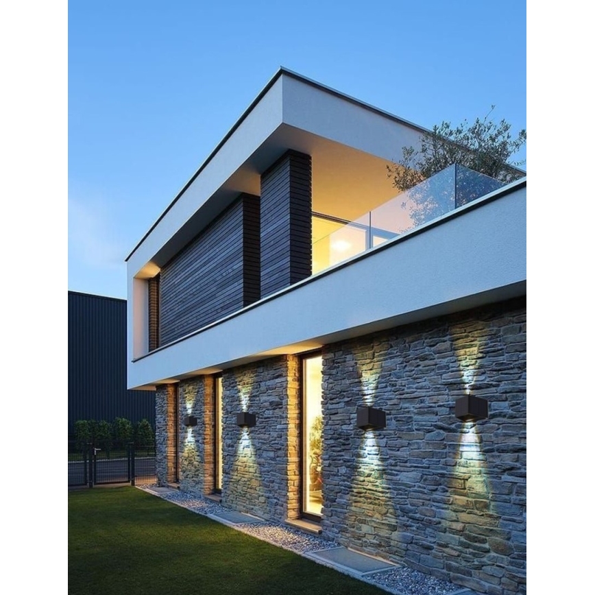Brilagi - LED Solar wall light with a sensor SOLAR CUBE LED/2W/3,2V IP54