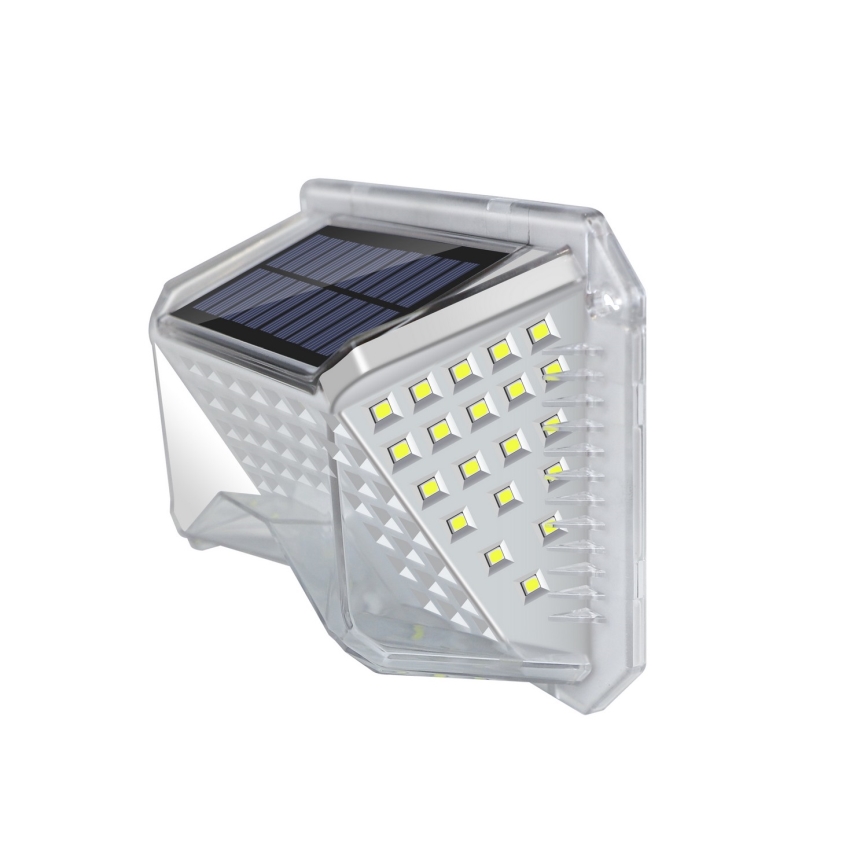Brilagi - LED Solar wall light with a sensor WALLIE LED/4W/5,5V 6500K IP64 silver