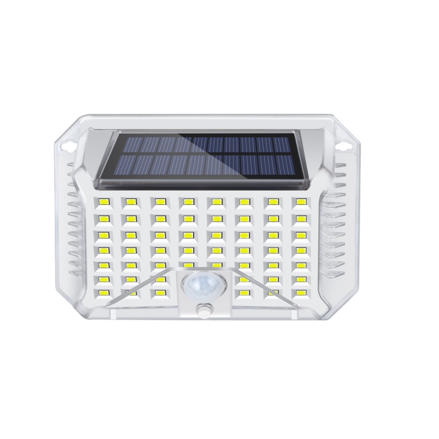 Brilagi - LED Solar wall light with a sensor WALLIE LED/4W/5,5V 6500K IP64 silver