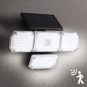 Brilagi - LED Solar wall light with a sensor WALLIE LED/5W/5,5V IP65