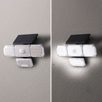Brilagi - LED Solar wall light with a sensor WALLIE LED/5W/5,5V IP65
