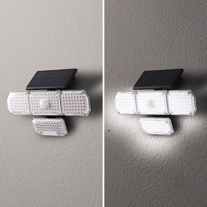 Brilagi - LED Solar wall light with a sensor WALLIE LED/5W/5,5V IP65