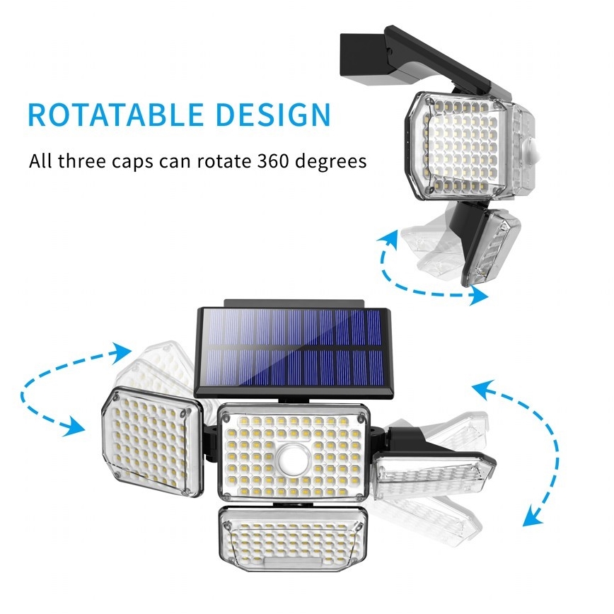 Brilagi - LED Solar wall light with a sensor WALLIE LED/5W/5,5V IP65