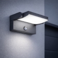 Brilagi - LED Solar wall light with motion and dusk sensor ANKLE LED/10W/3,7V 3000 mAh 4000K IP65 anthracite