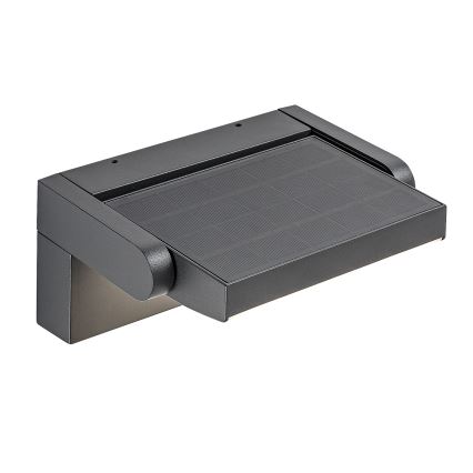 Brilagi - LED Solar wall light with motion and dusk sensor ANKLE LED/10W/3,7V 3000 mAh 3000K IP65 anthracite