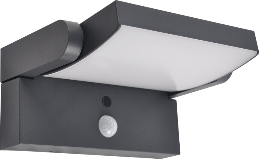 Brilagi - LED Solar wall light with sensor ANKLE LED/10W/3,7V 4000K IP65 anthracite