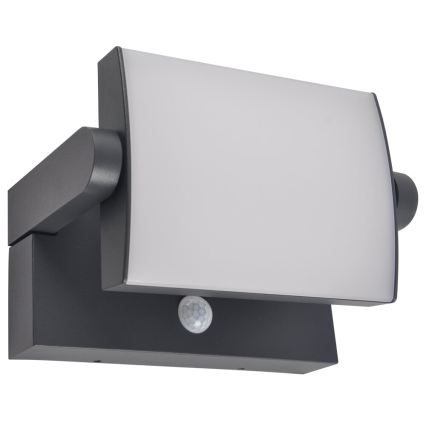 Brilagi - LED Solar wall light with motion and dusk sensor ANKLE LED/10W/3,7V 3000 mAh 4000K IP65 anthracite