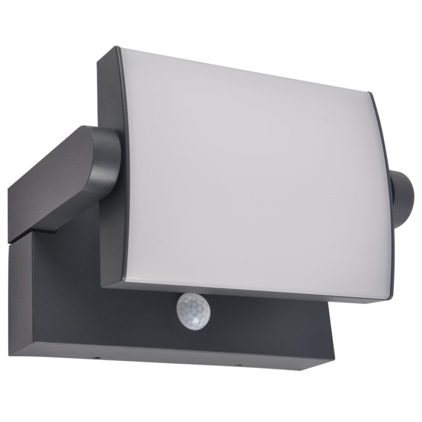 Brilagi - LED Solar wall light with motion and dusk sensor ANKLE LED/10W/3,7V 3000 mAh 4000K IP65 anthracite