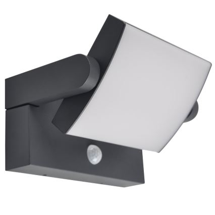Brilagi - LED Solar wall light with sensor ANKLE LED/10W/3,7V 4000K IP65 anthracite