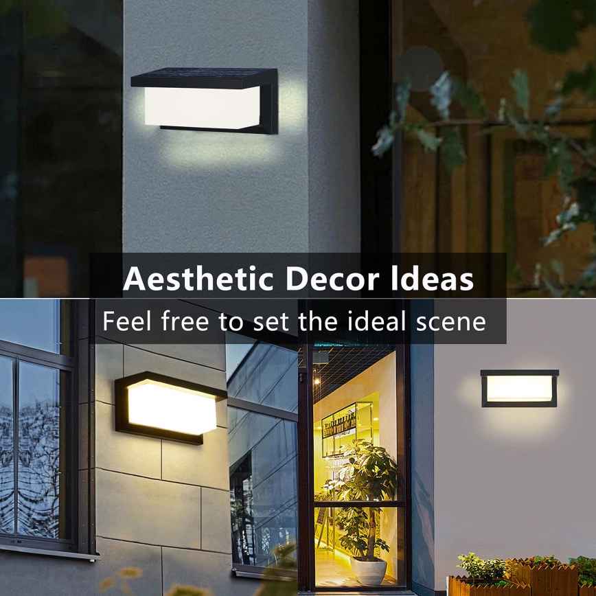 Brilagi - LED Solar wall light with motion and dusk sensor BRICKY LED/5W/6V 4000 mAh IP65