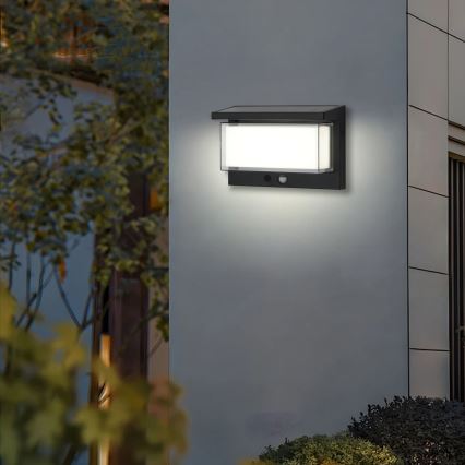 Brilagi - LED Solar wall light with sensor SUN LUME LED/10W/3,7V 4000 mAh IP44