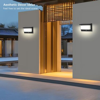 Brilagi - LED Solar wall light with sensor SUN LUME LED/10W/3,7V 4000 mAh IP44