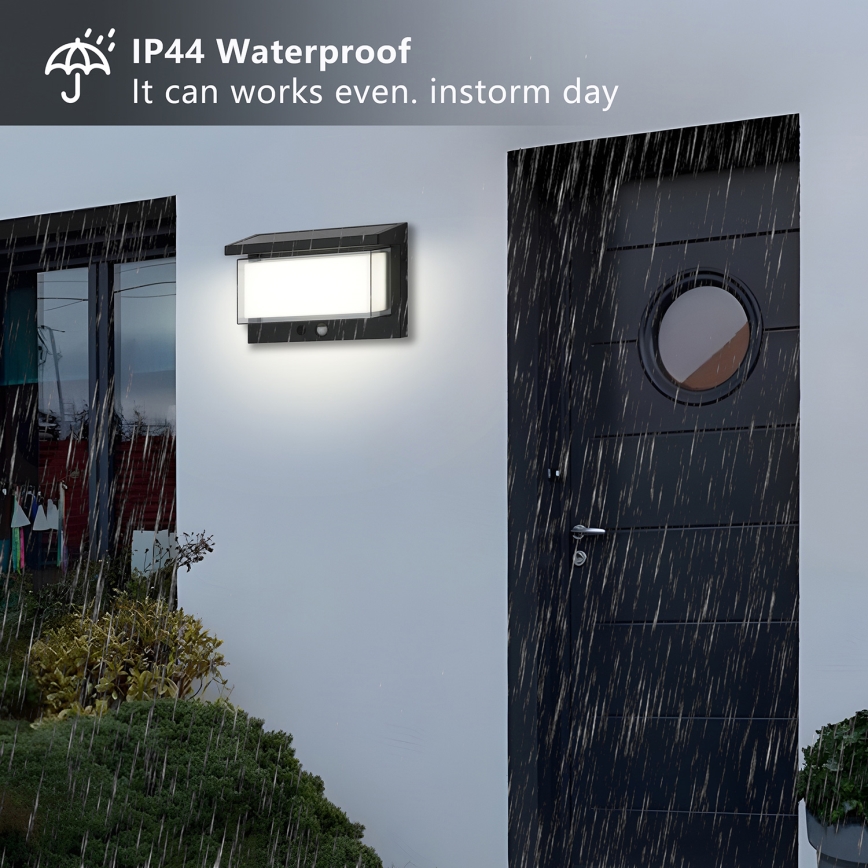 Brilagi - LED Solar wall light with sensor SUN LUME LED/10W/3,7V 4000 mAh IP44