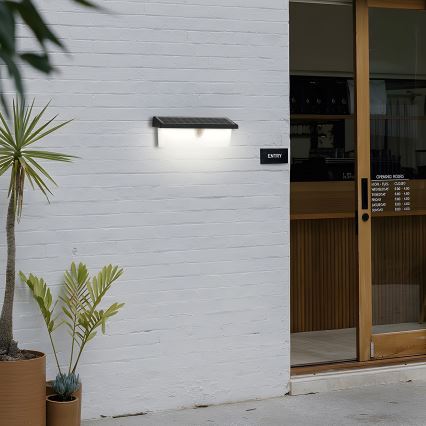 Brilagi - LED Solar wall light with sensor SUN RAY LED/6W/3,7V 2200 mAh IP44