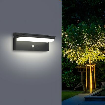 Brilagi - LED Solar wall light with sensor SUN SENSE LED/10W/3,7V 4000 mAh IP44