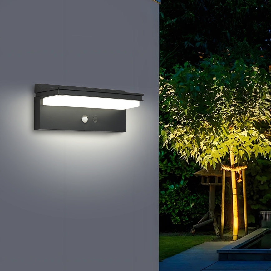 Brilagi - LED Solar wall light with sensor SUN SENSE LED/10W/3,7V 4000 mAh IP44