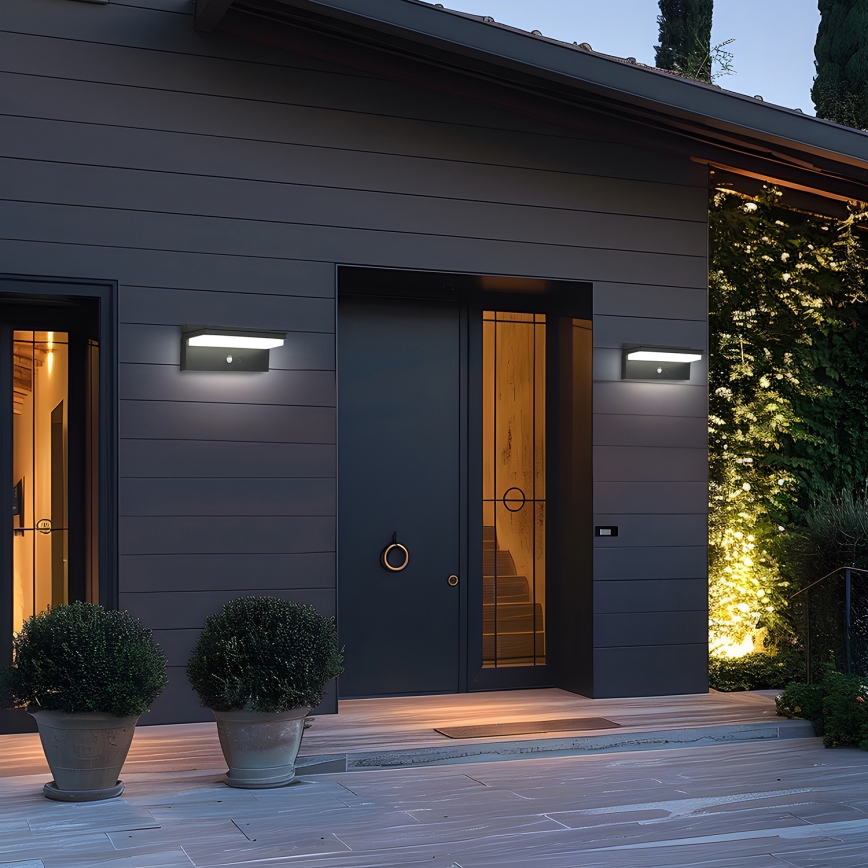 Brilagi - LED Solar wall light with sensor SUN SENSE LED/10W/3,7V 4000 mAh IP44