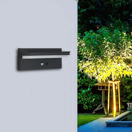 Brilagi - LED Solar wall light with sensor SUN SENSE LED/10W/3,7V 4000 mAh IP44