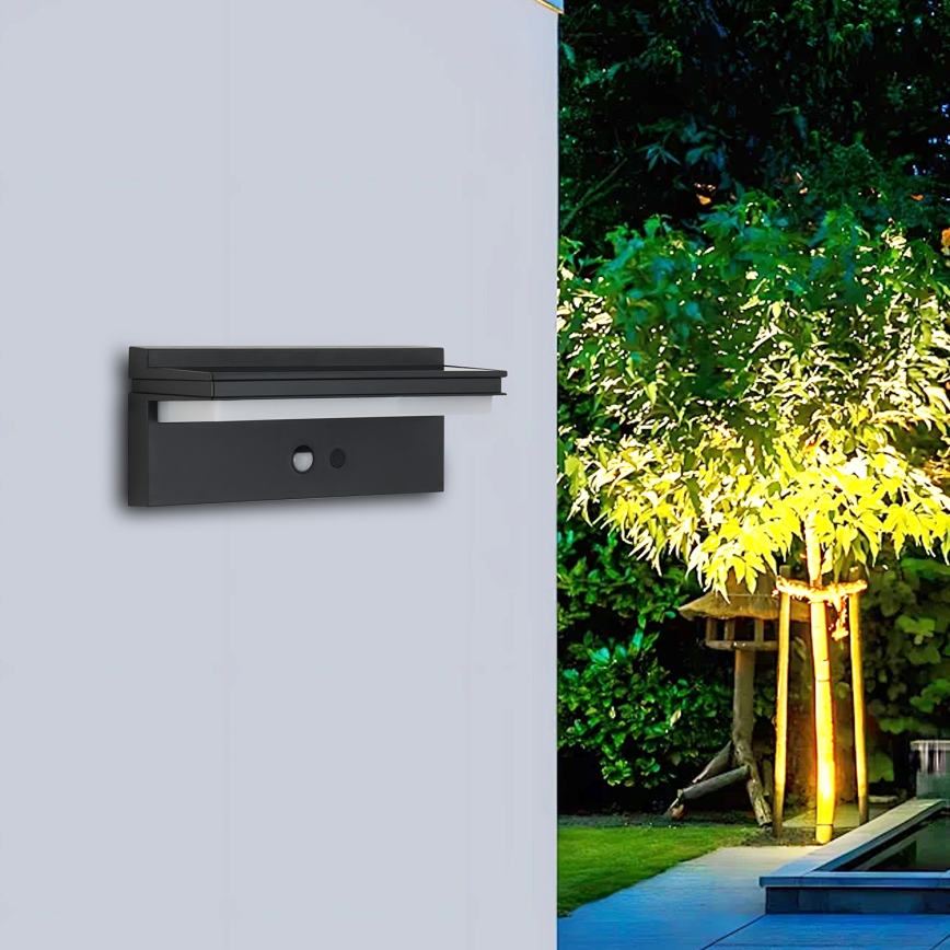 Brilagi - LED Solar wall light with sensor SUN SENSE LED/10W/3,7V 4000 mAh IP44