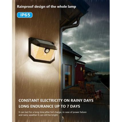 Brilagi - LED Solar wall light with motion and dusk sensor WALLIE LED/4W/5,5V 1200 mAh 3000K IP65