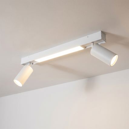 Brilagi - LED Spot Light SELE 2xGU10/30W/230V + LED/15W white