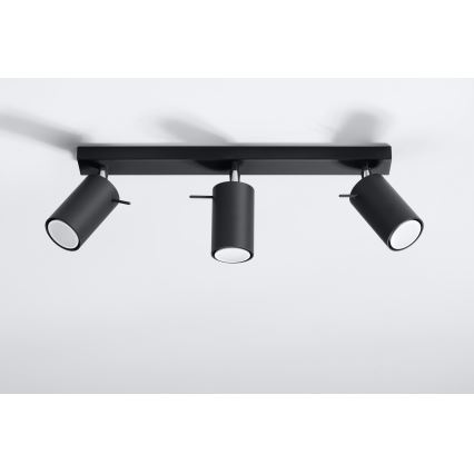 Brilagi -  LED Spotlight ASMUS 3xGU10/7W/230V black