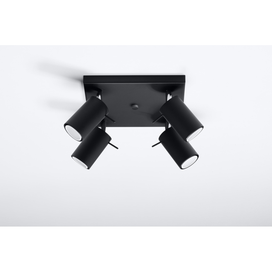 Brilagi -  LED Spotlight ASMUS 4xGU10/7W/230V black