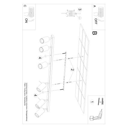 Brilagi -  LED Spotlight ASMUS 6xGU10/7W/230V white