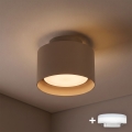 BRILAGI - LED spotlight BACKLIT 1xGX53/15W/230V + LED/3W Ø 10 cm beige