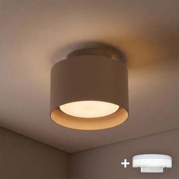 BRILAGI - LED spotlight BACKLIT 1xGX53/15W/230V + LED/3W Ø 10 cm beige