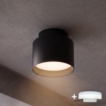 BRILAGI - LED Spotlight BACKLIT 1xGX53/15W/230V + LED/3W Ø 8 cm black