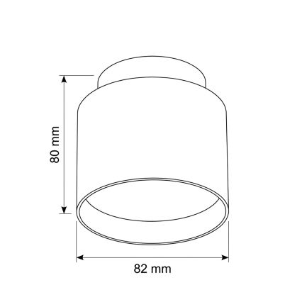 BRILAGI - LED spotlight BACKLIT 1xGX53/15W/230V + LED/3W Ø 8 cm oak finish
